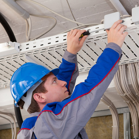 Electrician working